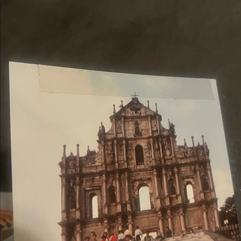 Macao China Postcard Lot: Ruins of St Paul & Red-Crowned Crane Building Unposted